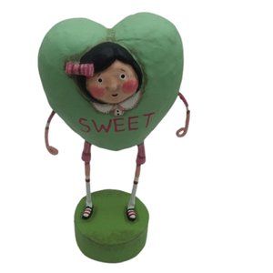 Lori Mitchell Green Conversation Heart - Sweet Joy